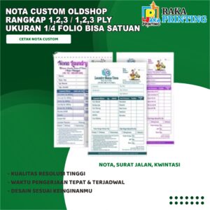 NOTA OLSHOP 1/4 FOLIO