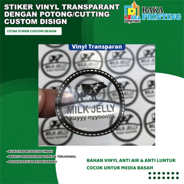 STIKER VINYL TRANPARANT + CUTTING